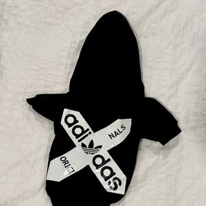 Adidas Black Pet Hoodie Sz 12-16lb